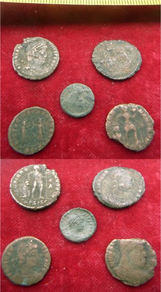 Lote de 5 Moedas do Império Romano